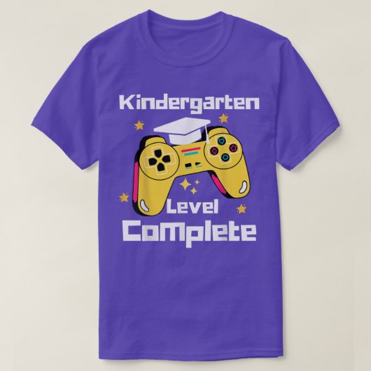 2022 Graduation Shirt Kindergarten Level Complete  Tシャツ (デザイン正面)