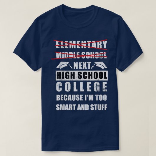 2022 Junior High Graduation Funny Middle School Gr Tシャツ (デザイン正面)