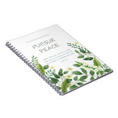 2022 JWコンベンショングリーンホワイトフラワーポストカード ノートブック (右側)