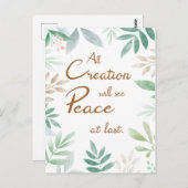 2022 JWコンベンションソング平和ついに ポストカード (正面/裏面)