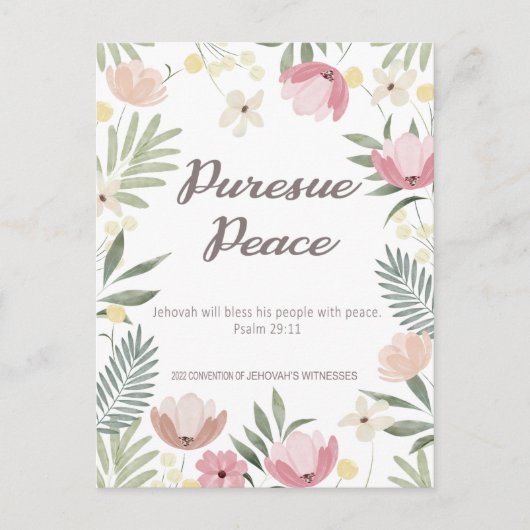 2022 JWコンベンション – 花 ポストカード (正面)