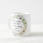 2022 JW年パーソナライズされた文字詩篇34:10 コーヒーマグカップ (正面左)