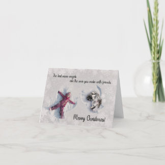 2022 Keeshond Christmas Card Blank inside カード