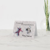 2022 Keeshond Christmas Card Blank inside カード (正面)