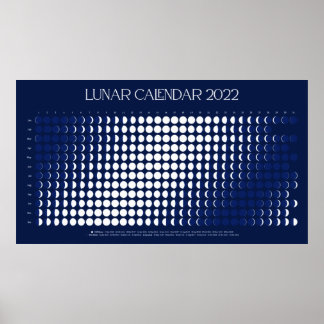 2022 Lunar Cycle Print, Value Poster Paper (Matte) ポスター