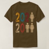 2022 Mr Mrs Wife Husband Married Wedding Hubby Mat Tシャツ (デザイン正面)