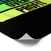 2022 Planet Over Profit Earth DayヴィンテージTシャツ ポスター (角)
