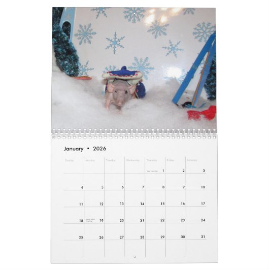 2022 Rats of the Rodent Reader Calendar E カレンダー (1月 2026)