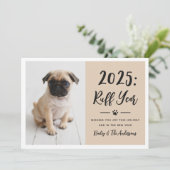 2022 Ruff Year Beigeおもしろい犬写真 シーズンカード (スタンド正面)