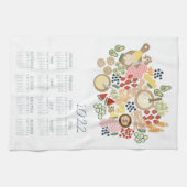 2022 Tea Towel Calendar Charcuterie Board Kitchen キッチンタオル (横)