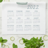 2022 Tea Towel Calendar Flower Jar Kitchen Towel キッチンタオル (折り畳み)