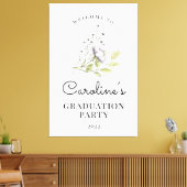 2022 Wildflower卒業ウェルカムサイン キャンバスプリント (インサイチュ (リビング))