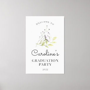 2022 Wildflower卒業ウェルカムサイン キャンバスプリント