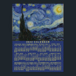 2022 Year Calendar Starry Night or Add Your Photo ポスター<br><div class="desc">ARE YOU LOOKING FOR THE 2023 VERSION OF THIS CALENDAR? | Find all our 2023 calendars in the FancyCelebration store here: https://www.zazzle.com/store/fancycelebration/products?ps=204&cg=196520963010122999        ... ... ... ... ..You can also find all our calendars in the collection here: https://www.zazzle.com/collections/the_best_2023_calendar_magnets_mousepads_more-119258460294242876</div>