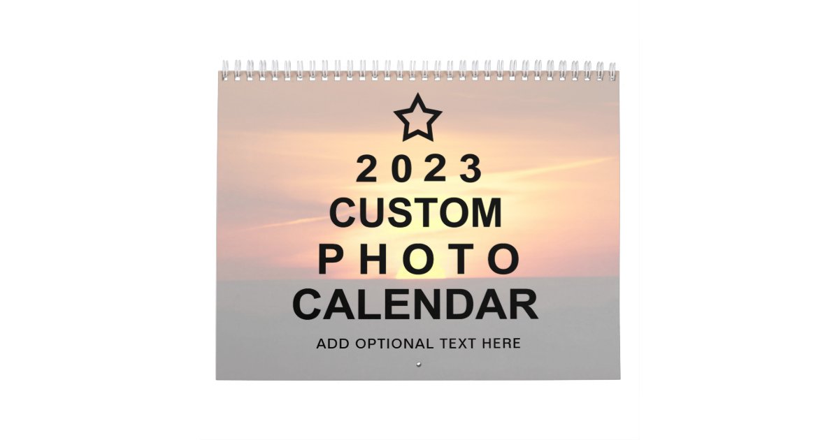 23空白のカスタムフォトカレンダー カレンダー Zazzle Co Jp