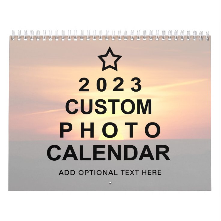 23空白のカスタムフォトカレンダー カレンダー Zazzle Co Jp