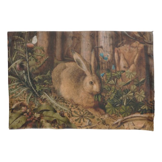 23絵画年ヨーロッパのウサギ 枕カバー Zazzle Co Jp