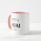 2023おばあちゃんの妊娠の発表に昇進 マグカップ (正面左)