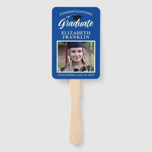 2023おめでとう卒業学校カラーフォトハンド ハンドファン (裏面)