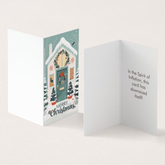 2023おもしろいミニクリスマスカード、Gagギフトジョーク 名刺 (内部&外部)