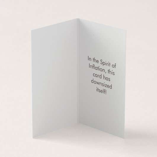 2023おもしろいミニクリスマスカード、Gagギフトジョーク 名刺 (内部)