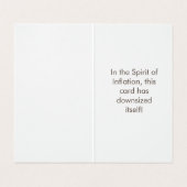 2023おもしろいミニクリスマスカード、Gagギフトジョーク 名刺 (内部フラット)