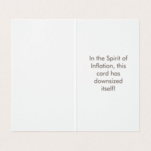 2023おもしろいミニクリスマスカード、Gagギフトジョーク 名刺 (内部フラット)