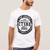 2023おもしろい年退職した公式 Tシャツ (正面)