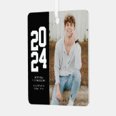 2023はっきりした年白黒写真研究科 メタルオーナメント (正面左)