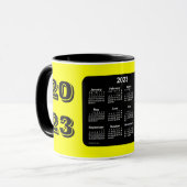 2023イエローカレンダーby Janz マグカップ (正面左)
