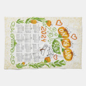 2023エレガント年やる気を起こさせる生予定表 キッチンタオル (横)