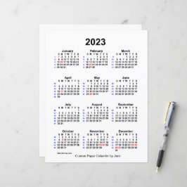2023カスタム年休52週カレンダーby Janz