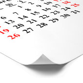 2023カスタム年独自の予定表ポスターの作成 ポスター (角)