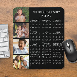 2023カレンダファミリ4写真パーソナライズされた色 マウスパッド