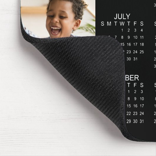 2023カレンダファミリ4写真パーソナライズされた色 マウスパッド (コーナー)