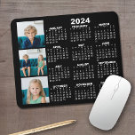 2023カレンダーと3枚のフォトコラージュ – 黒 マウスパッド<br><div class="desc">2023年カレンダー付き3枚のフォトコラージュ。新年のおもしろい項目。このデザインに3つの正方形の写真を追加。</div>