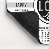 2023カレンダーカスタムビジネスロゴ文字簡単白 マウスパッド (コーナー)