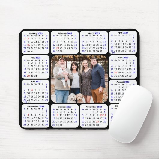 2023カレンダーカスタムフォトモダンシンプル マウスパッド (マウス)
