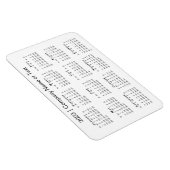 2023カレンダーカスタム文字白 マグネット (右側)