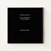 2023カレンダーカスタム10ファミリフォトDIY モダン ノートブック (裏面)