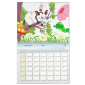 2023カレンダータルカラフルカエルのオポッサムフローラ カレンダー (2月 2026)