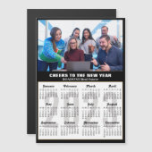 2023カレンダーモダンビジネス写真黒H (正面/裏面)