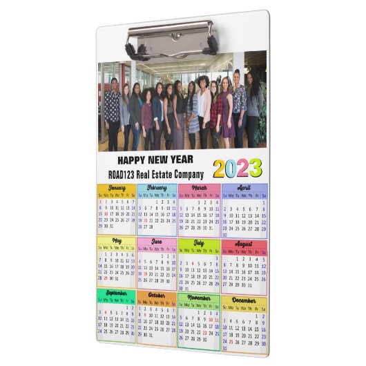 2023カレンダー業務用フォトカスタムモダン クリップボード (左)
