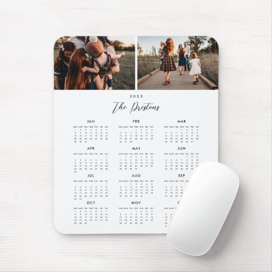 2023カレンダー編集可能カラーフォトマウスパッド マウスパッド (マウス)