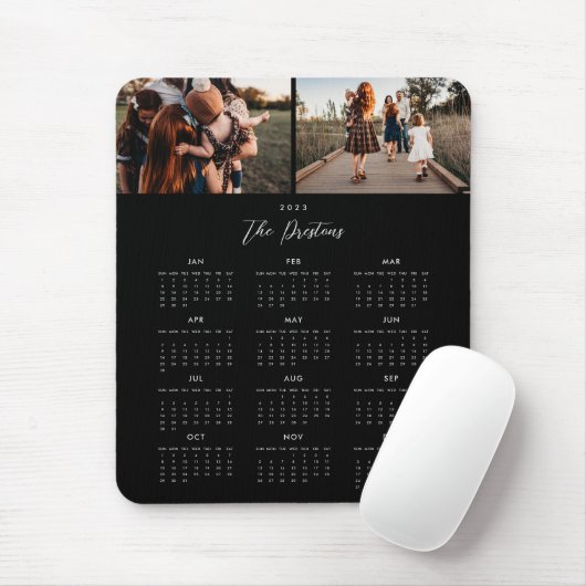 2023カレンダー編集可能カラーフォトマウスパッド マウスパッド (マウス)