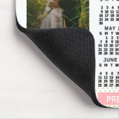 2023カレンダー赤面ピンク金ゴールドファミリーフォトコラージュ マウスパッド (コーナー)