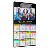 2023カレンダー金ゴールドスクリプトビジネスフォトカスタム クリップボード (右)