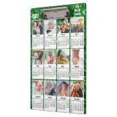 2023カレンダー12ファミリーフォトグモダンリーングリッター クリップボード (左)