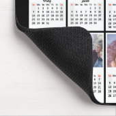 2023カレンダー12ファミリーフォトモダン金ゴールドスクリプト マウスパッド (コーナー)