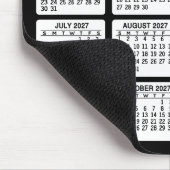 2023カレンダー2枚の写真と文字-白黒 マウスパッド (コーナー)